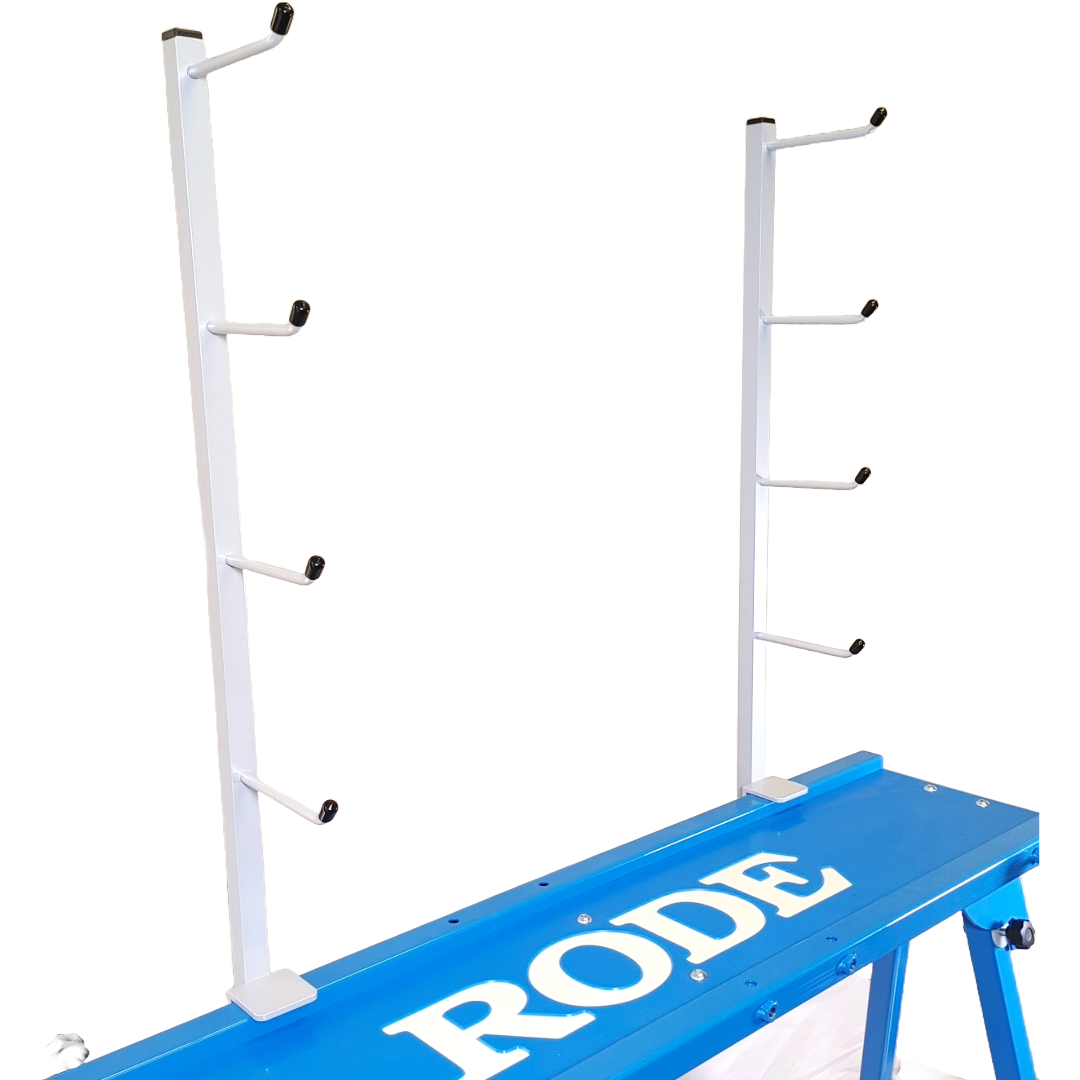 A product picture of the Rode Ski Rack for Waxing Table