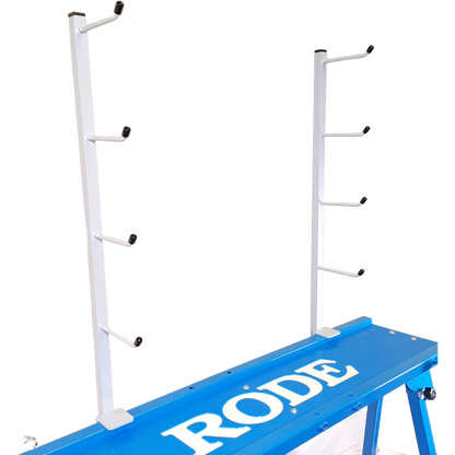 A product picture of the Rode Ski Rack for Waxing Table