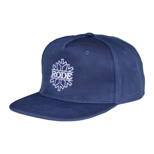 A product picture of the Rode Snapback Cap