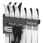 A product picture of the Skijack Wall-Mounted Ski and Snowboard Storage Hanger