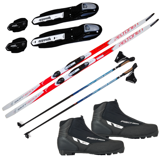 A product picture of the Recreational Classic Cross-Country Skin Ski Package