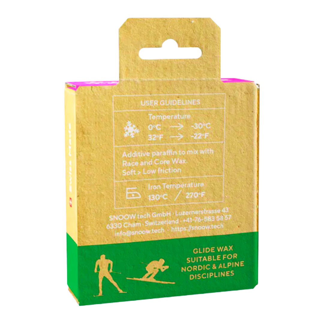 A product picture of the Snoow Eco Race X-Wet Additive Melt Wax (0C/-30C) | 100g