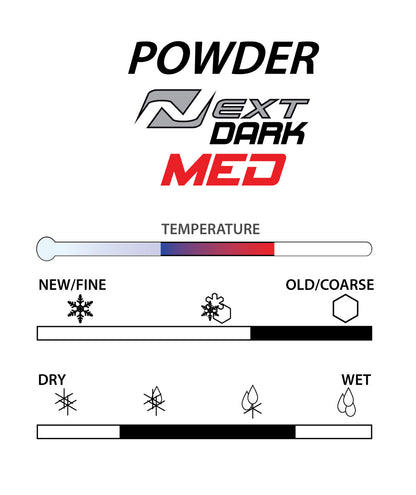 A product picture of the STAR NEXT DARK MED Fluoro-Free Racing Powder