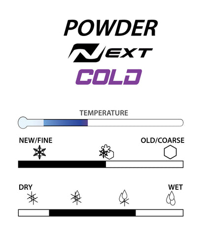 A product picture of the STAR NEXT COLD Fluoro-Free Racing Powder