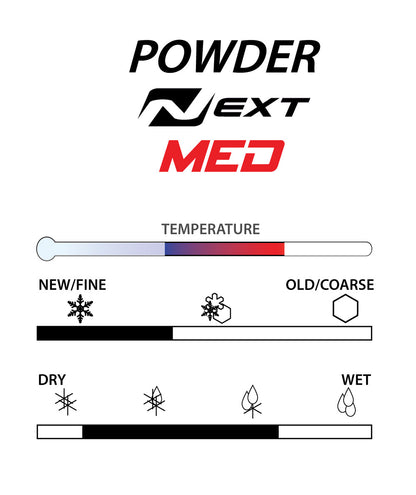 A product picture of the STAR NEXT MED Fluoro-Free Racing Powder