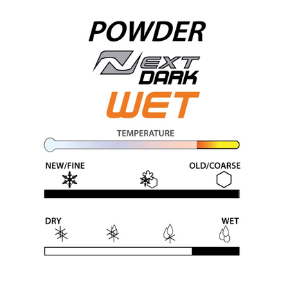 A product picture of the STAR NEXT DARK WET Fluoro-Free Racing Powder (0C/-3C)