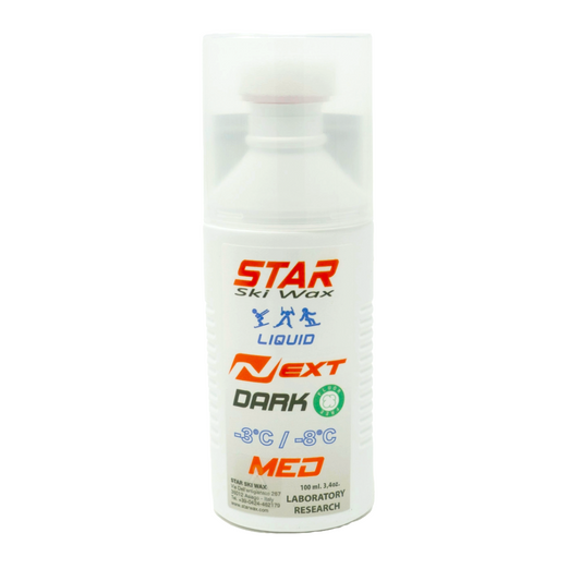 A product picture of the STAR NEXT DARK MED Fluoro-Free Racing Liquid (Sponge Application)