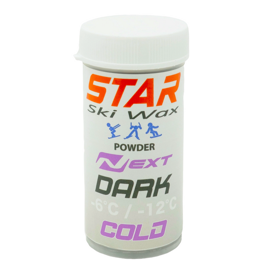 A product picture of the STAR NEXT DARK COLD Fluoro-Free Racing Powder