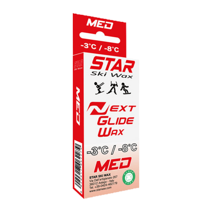 A product picture of the STAR NEXT MED Fluoro-Free Racing Melt Wax