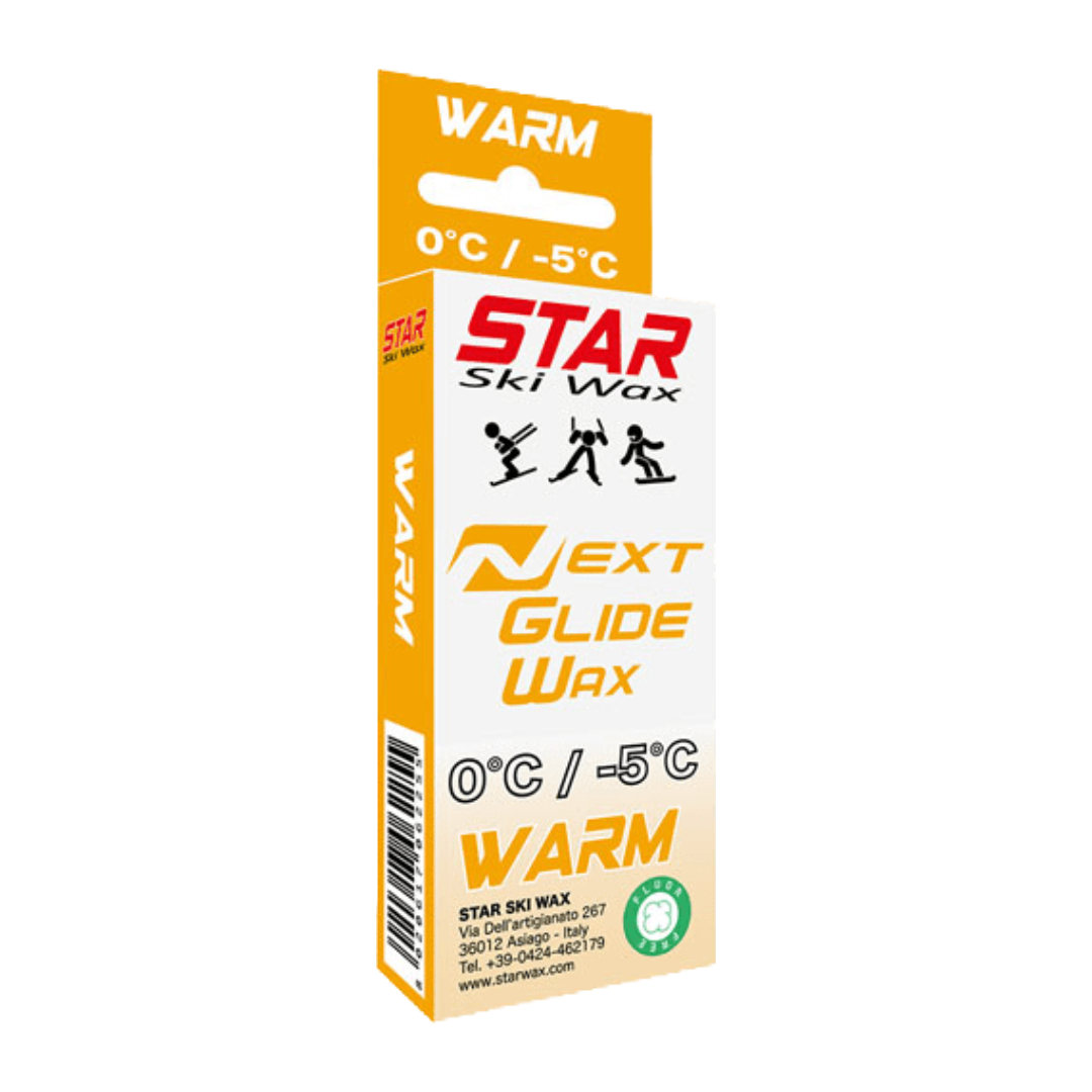 A product picture of the STAR NEXT WARM Fluoro-Free Racing Paraffin