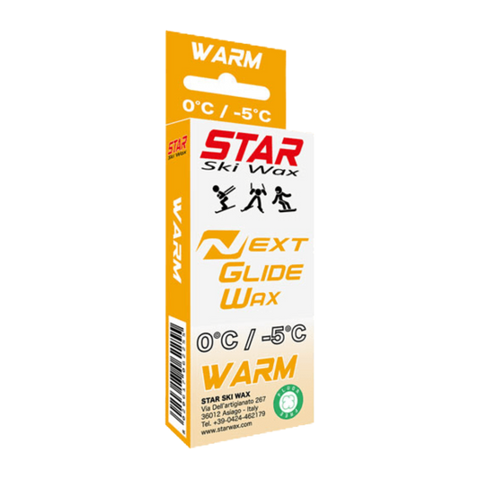A product picture of the STAR NEXT WARM Fluoro-Free Racing Paraffin