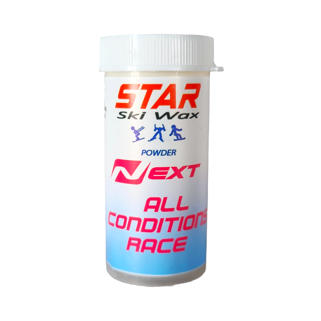 A product picture of the STAR NEXT All Conditions Fluoro-Free Racing Powder