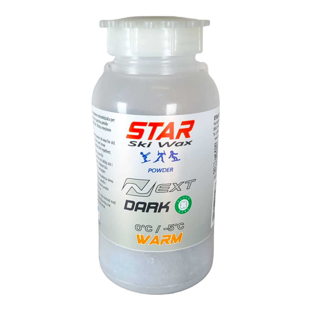 A product picture of the STAR NEXT DARK WARM Fluoro-Free Racing Powder