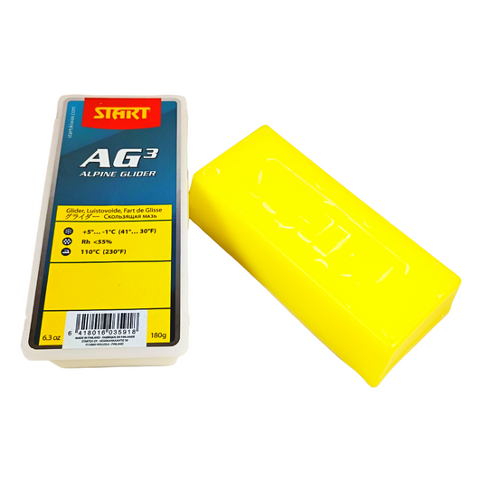A product picture of the Start AG3 Yellow Alpine Glider Melt Wax (5C/-1C)