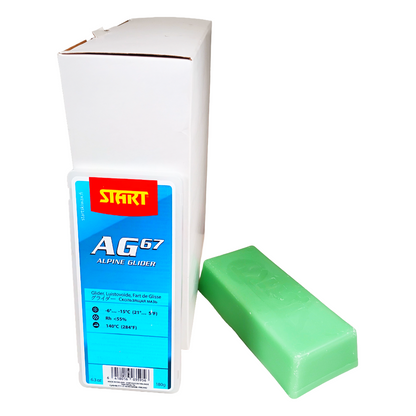 A product picture of the Start AG67 Hard Blue Alpine Glider Melt Wax (-6C/-15C)