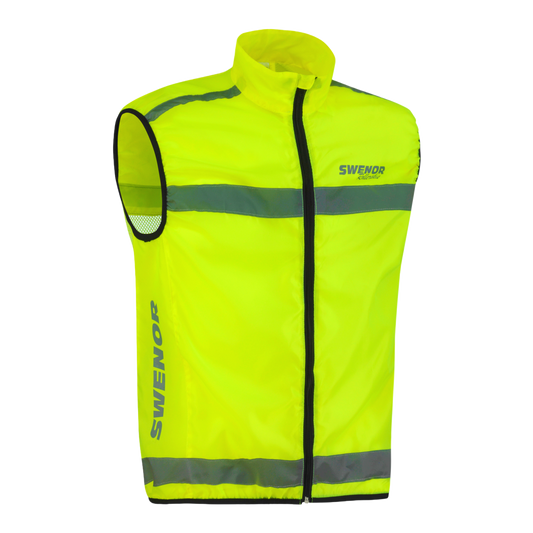 A high-visibility vest for workouts around traffic.