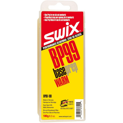 A product picture of the Swix Base Prep Warm BP99 Melt Wax