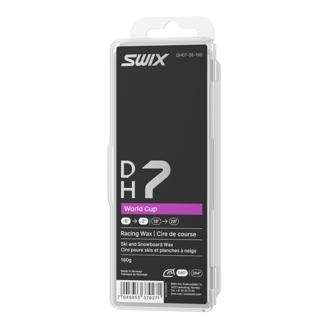 A product picture of the Swix DH7 World Cup Melt Wax (-2C/-8C) | 180g