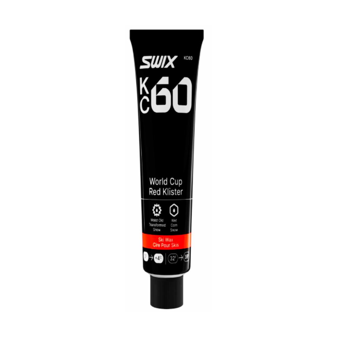 A product picture of the Swix KC60 WC Red Klister (4C/0C) | 55g