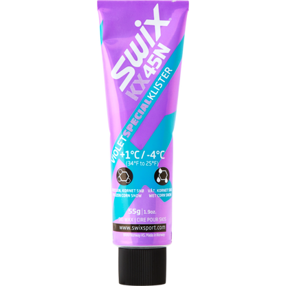 A product picture of the Swix KX45N Violet Special Klister (1C/-4C) | 55g