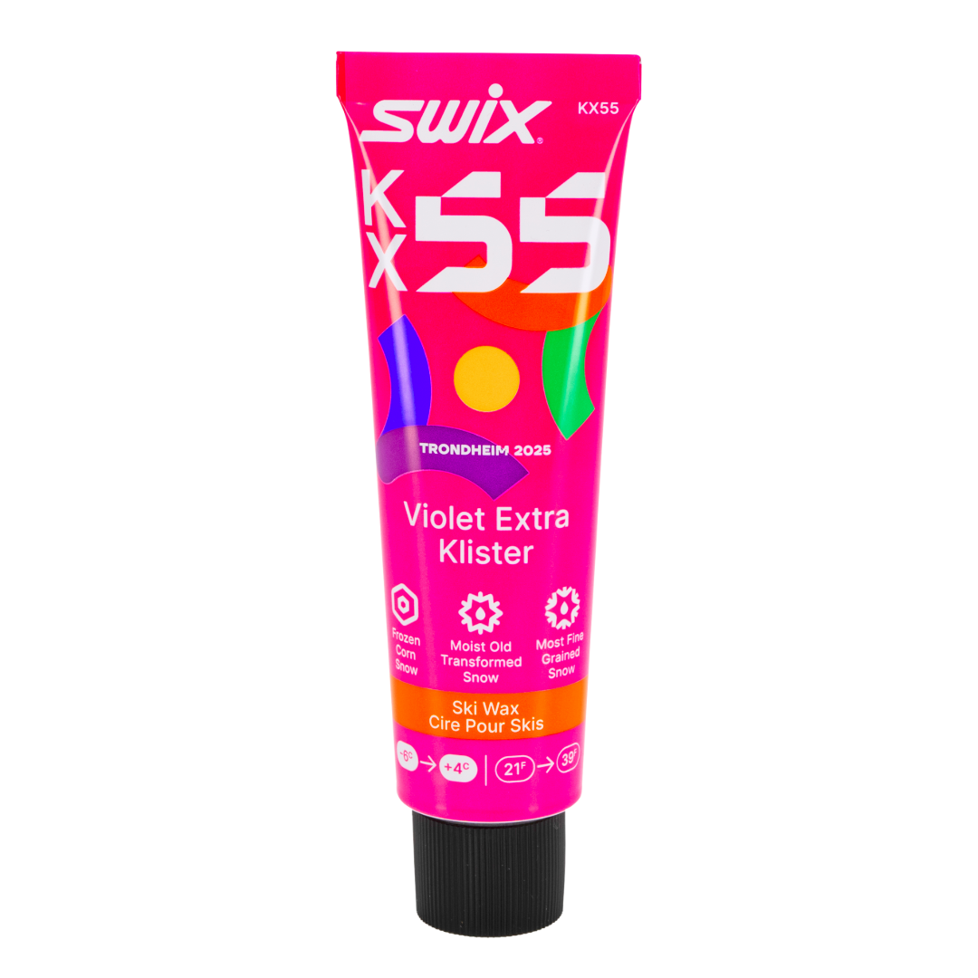 A product picture of the Swix KX55 Violet Extra Klister (4C/-6C) | 55g