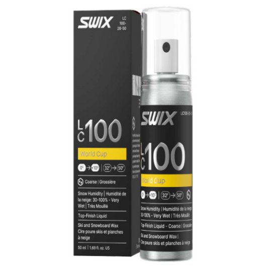 A product picture of the Swix LC100 WC Coarse Wet Liquid Glide Wax | 50ml