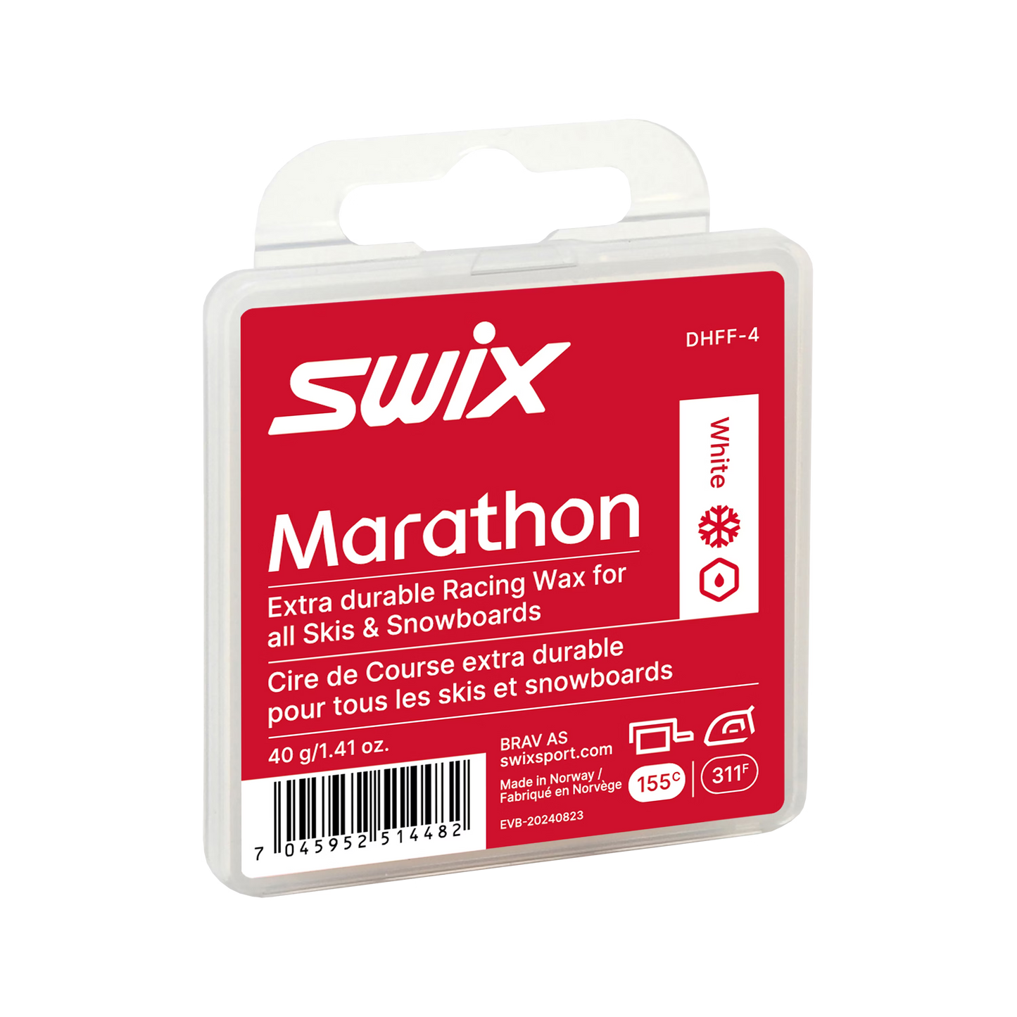 A product picture of the Swix Marathon White Block