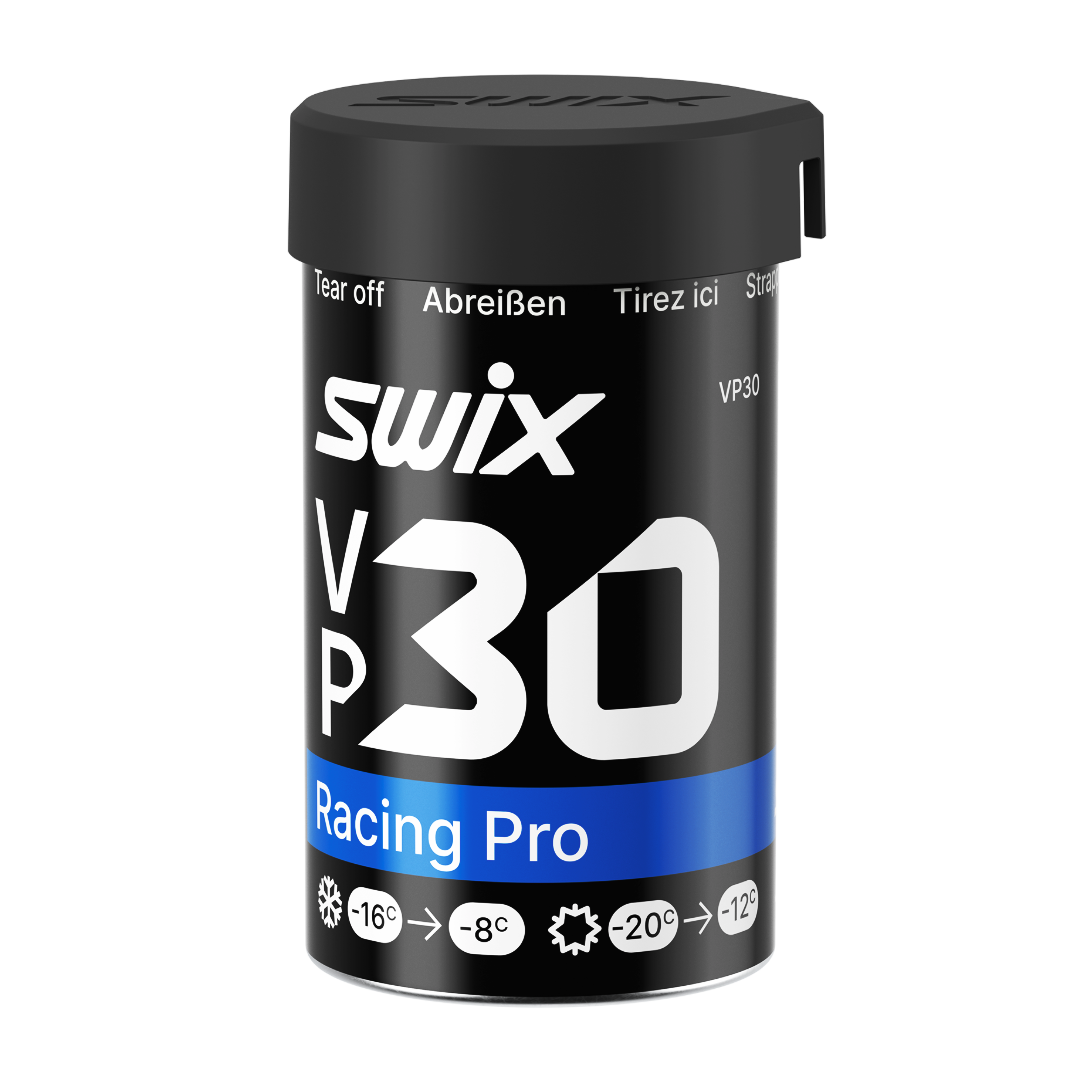 A product picture of the Swix VP30 Light Blue Kick Wax (-12C/-20C) | 45g