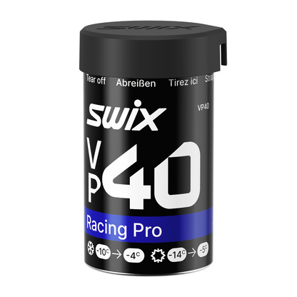 A product picture of the Swix VP40 Blue Kick Wax (-5C/-14C) | 45g