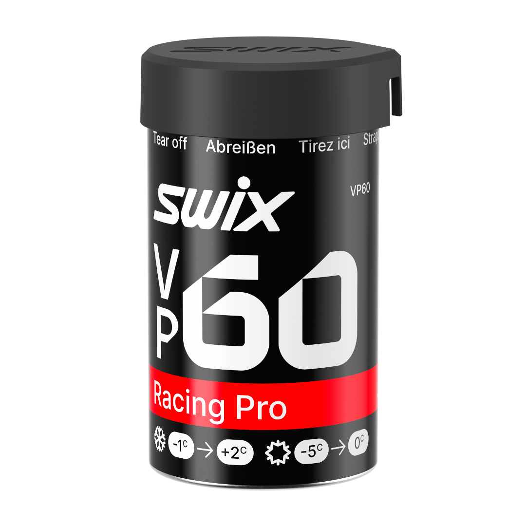 A product picture of the Swix VP60 Purple-Red Kick Wax (-1C/-4C) | 45g