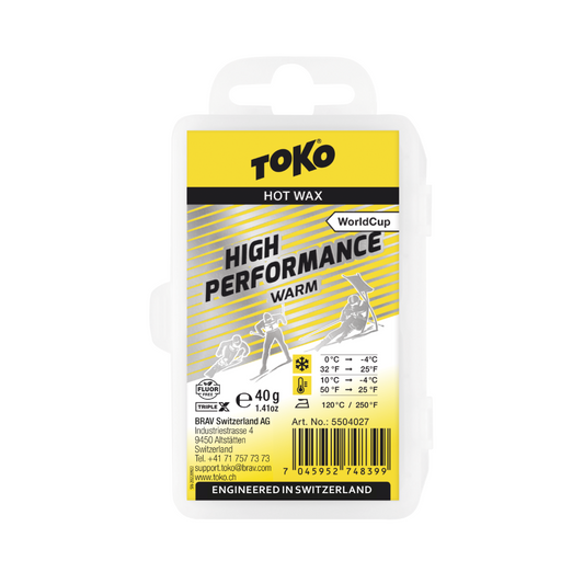 A product picture of the Toko High Performance Warm Paraffin Melt Wax
