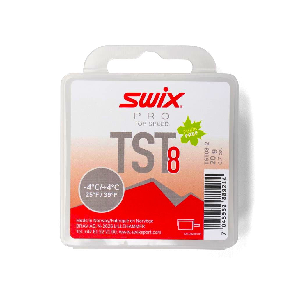 A product picture of the Swix TS8 Red Turbo Glide Wax