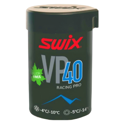 A product picture of the Swix VP40 Blue Kick Wax (-5C/-14C) | 45g