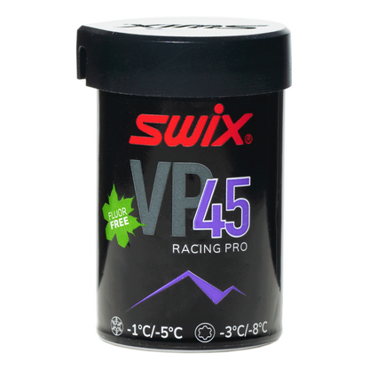 A product picture of the Swix VP45 Purple-Blue Kick Wax (-3C/-8C) | 45g
