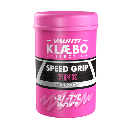 A product picture of the Vauhti Klaebo Speed Pink Hardwax (2C/-7C) | 45g