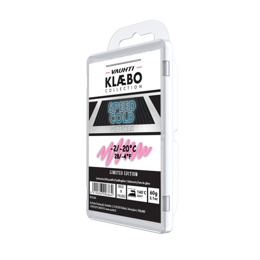 A product picture of the Vauhti Klaebo Speed Cold Melt Wax (-2C/-20C) | 60g