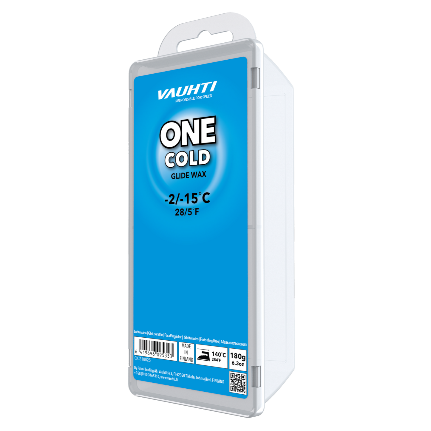 A product picture of the Vauhti ONE COLD Melt Wax  (-2C/-15C)