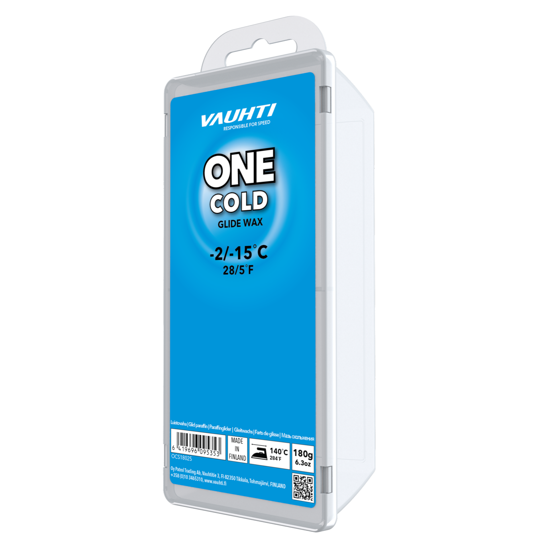 A product picture of the Vauhti ONE COLD Melt Wax  (-2C/-15C)