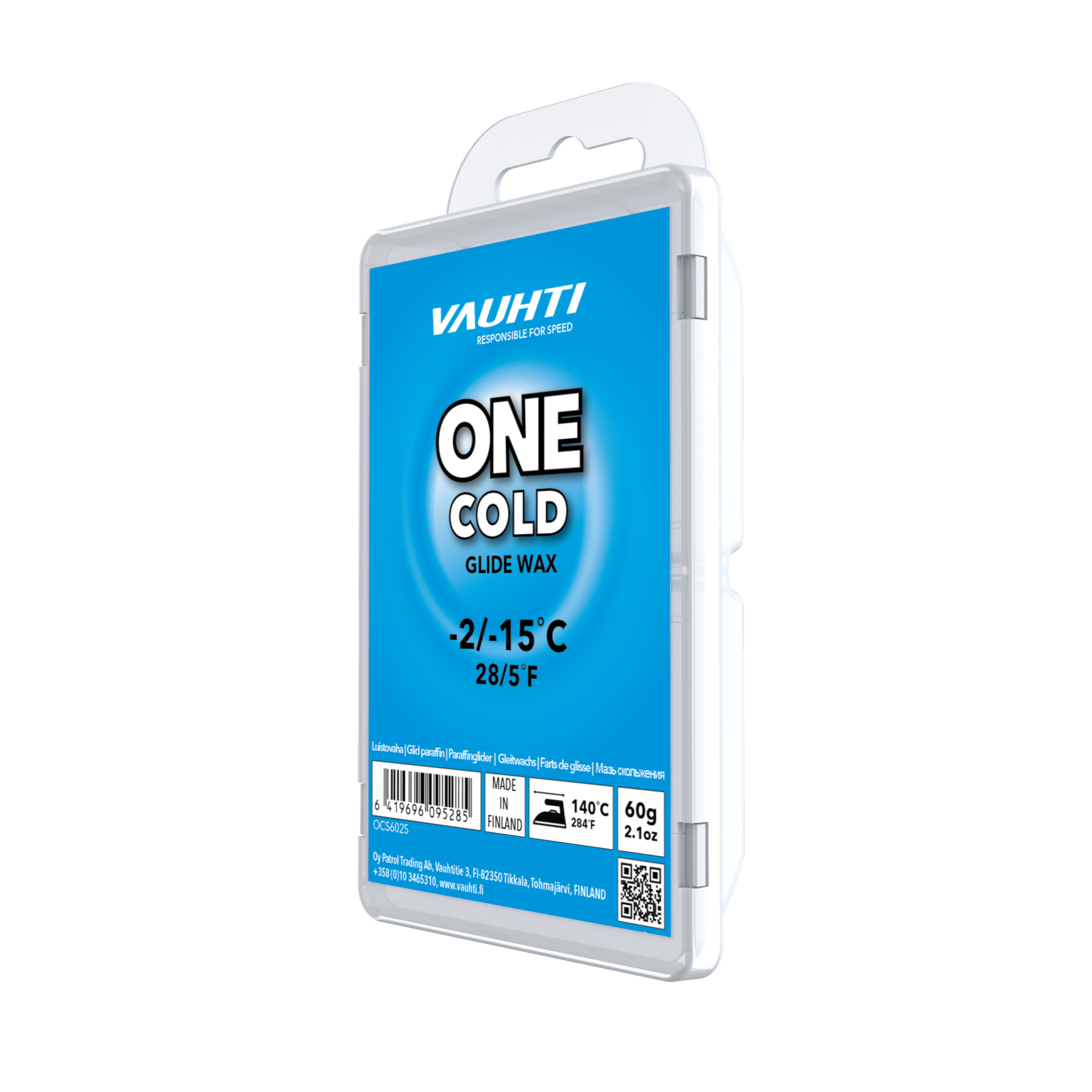 A product picture of the Vauhti ONE COLD Melt Wax  (-2C/-15C)