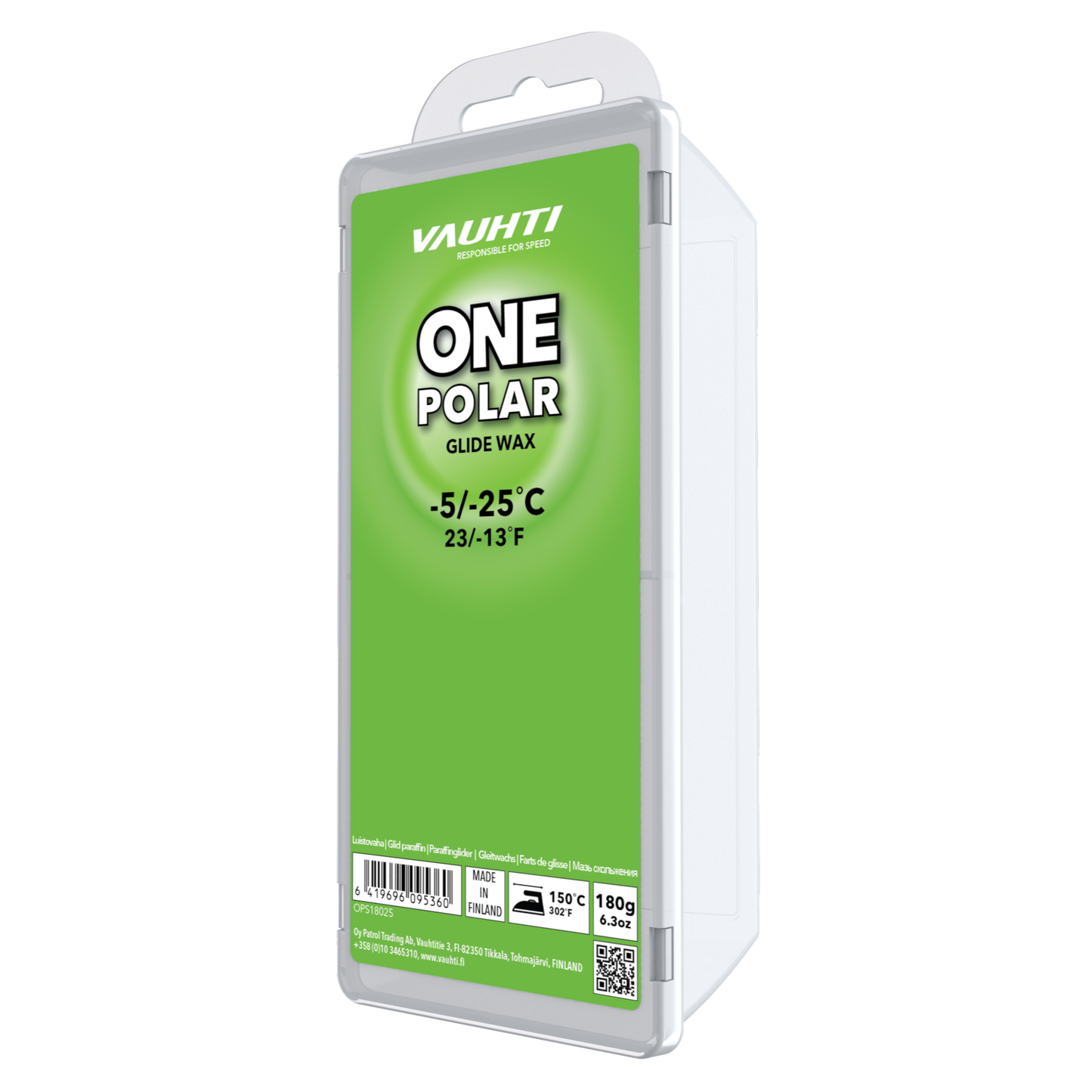 A product picture of the Vauhti ONE POLAR Melt Wax (-5C/-25C)