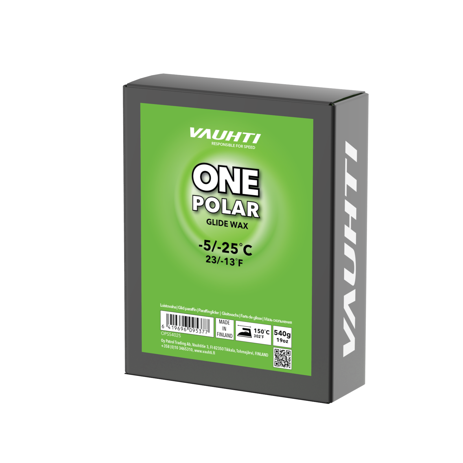 A product picture of the Vauhti ONE POLAR Melt Wax (-5C/-25C)