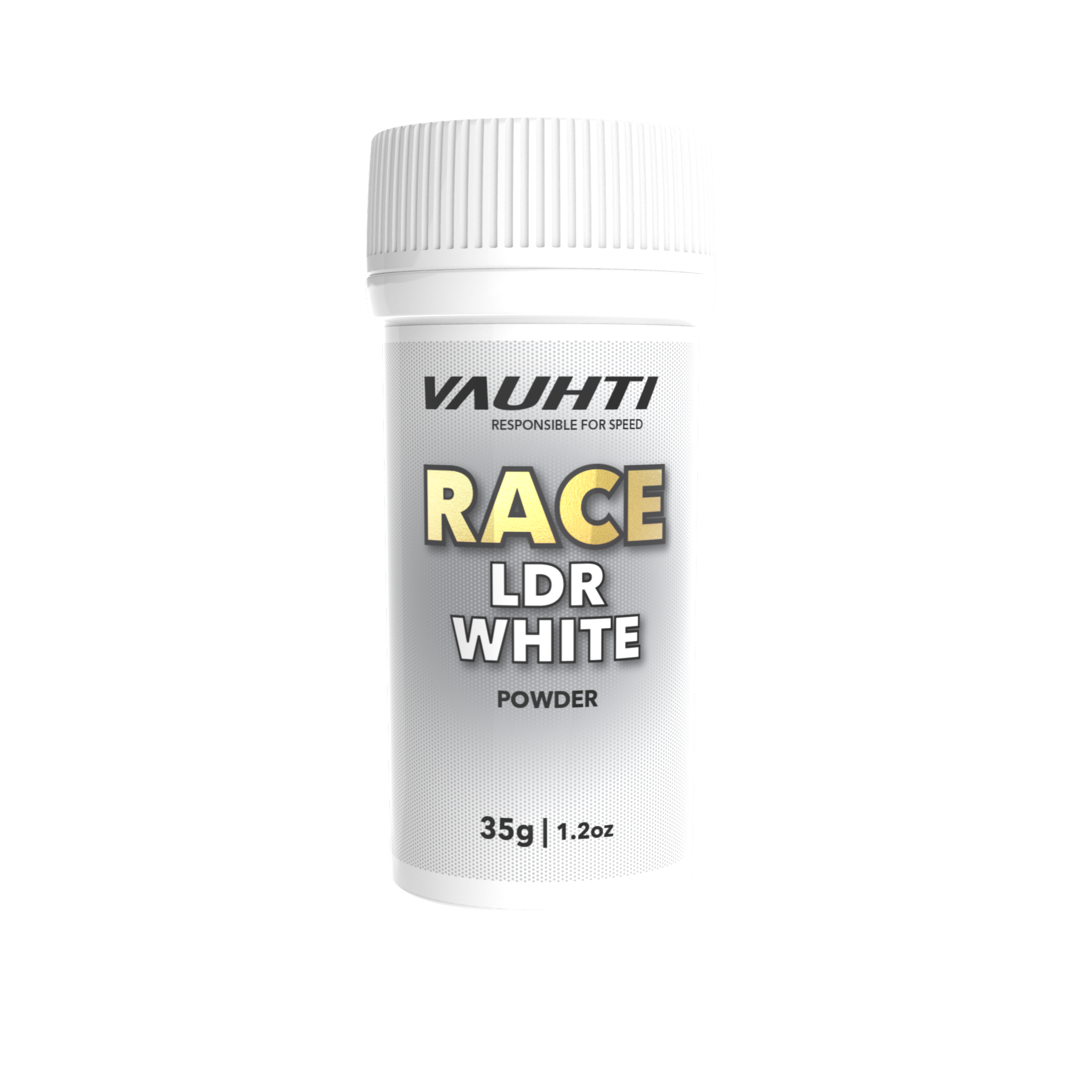 A product picture of the Vauhti RACE LDR WHITE Powder Glide Wax