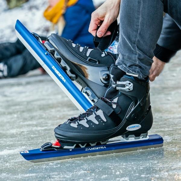 A product picture of the Zandstra 'Nordic' Model Ice Skates
