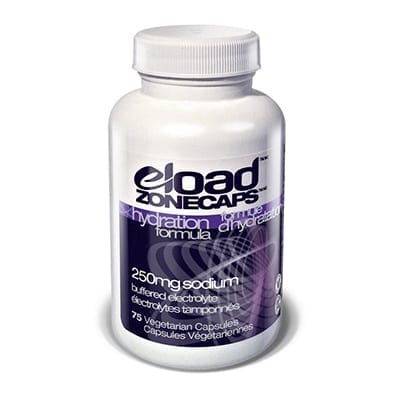 A product picture of the eLoad Sport Nutrition Zonecaps Electrolyte Capsules