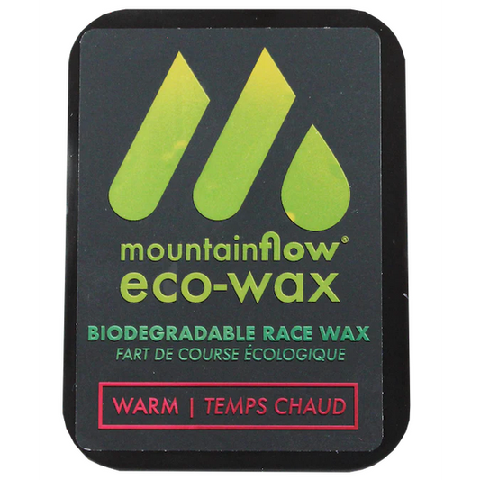 A product picture of the mountainFLOW eco-wax Race Warm Paraffin