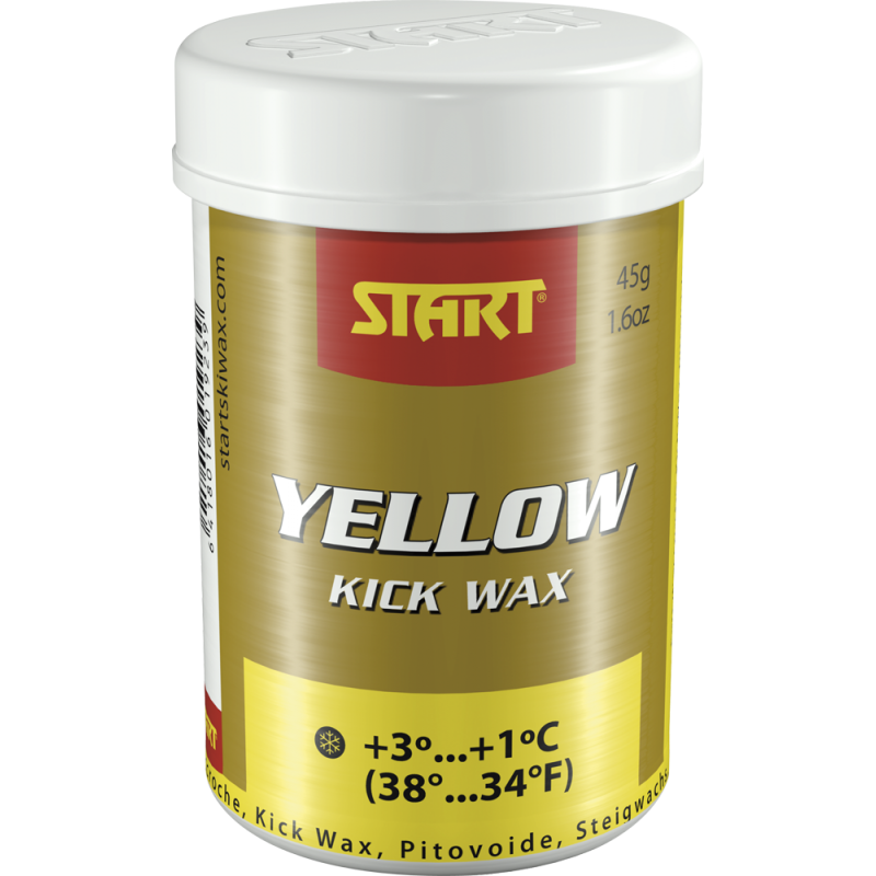 A product picture of the Start Yellow Kickwax