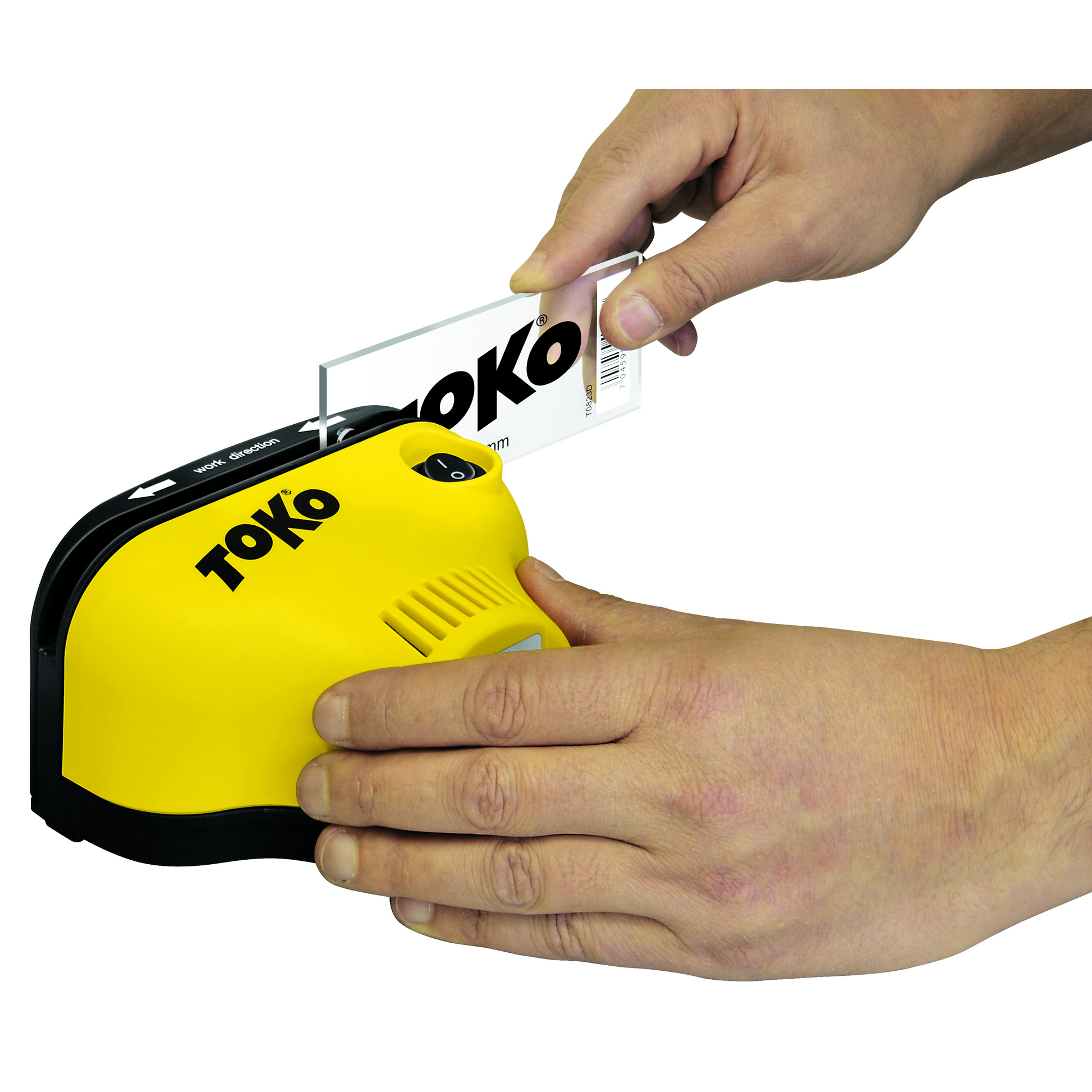 A product picture of the Toko Scraper Sharpener World Cup Pro 110V