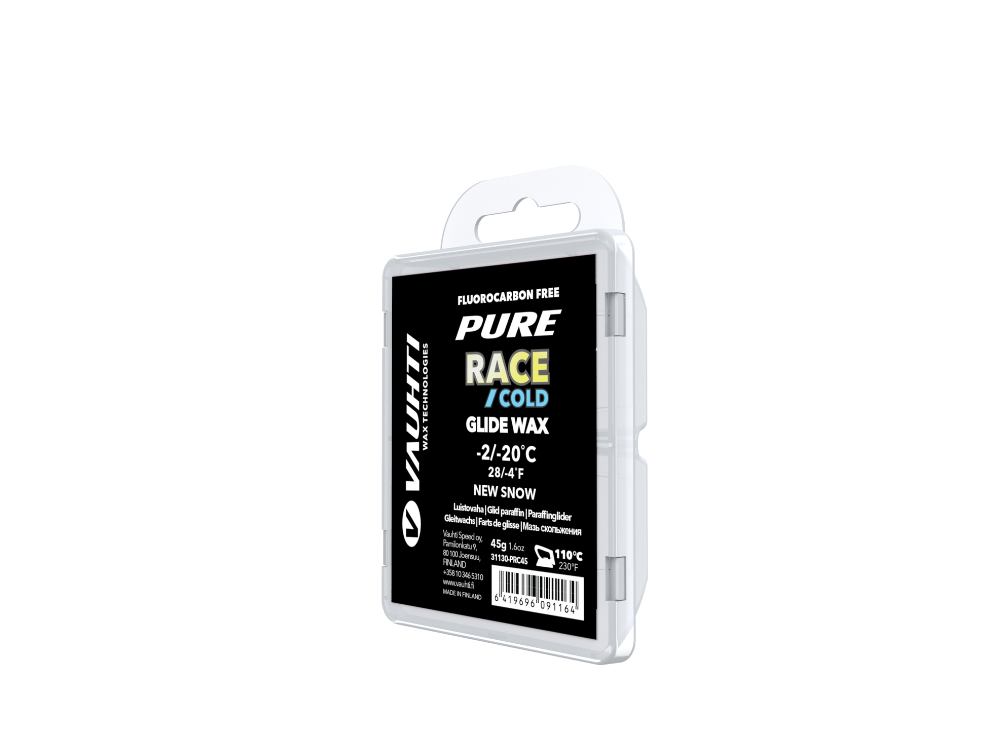 Package of PURE RACE NEW SNOW COLD MELT WAX