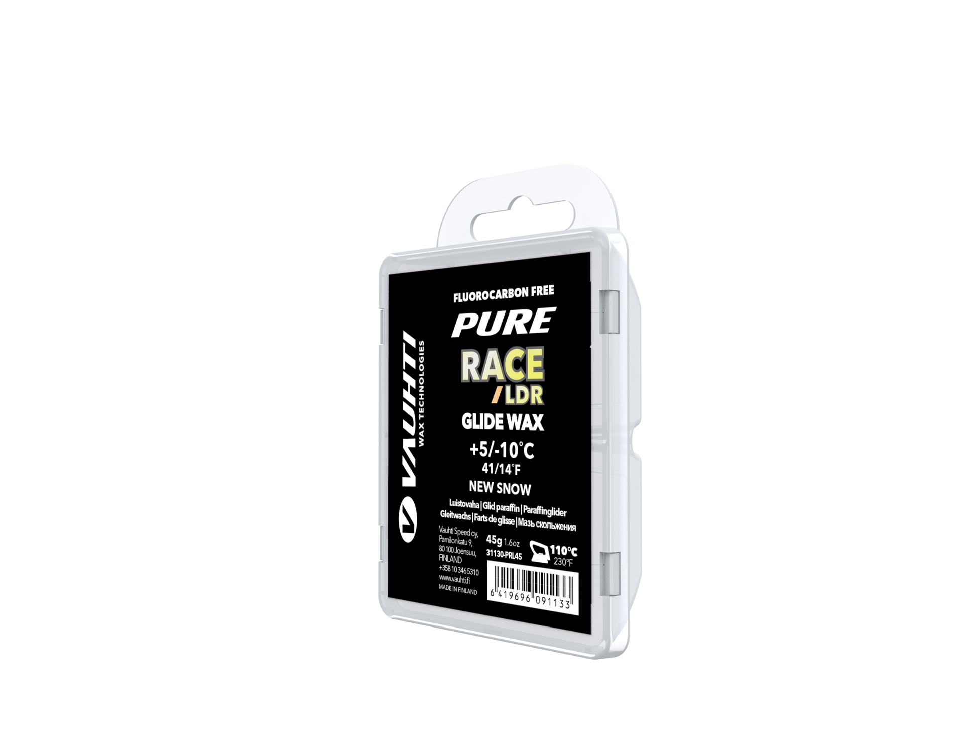Package of PURE RACE NEW SNOW LDR MELT WAX