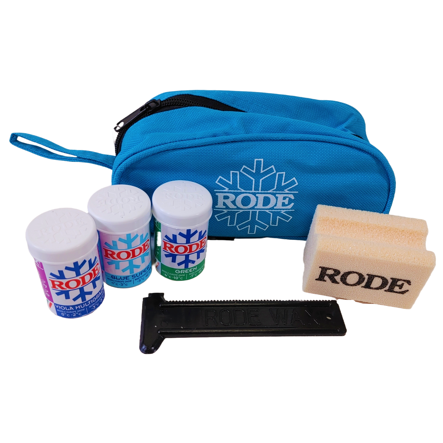 Canada Kick Kit (Rode Zippered Bag: Multigrade Violet, Blue Super, Green, Cork, Scraper)